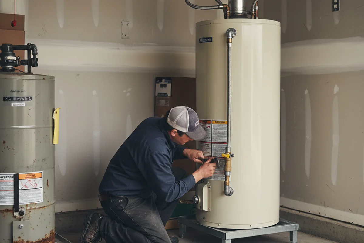 Water heater and shutoff valve replacement in Sapelo Island